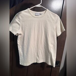 Sonoma Cream Colored Short Sleeve Shirt - Size Medium
